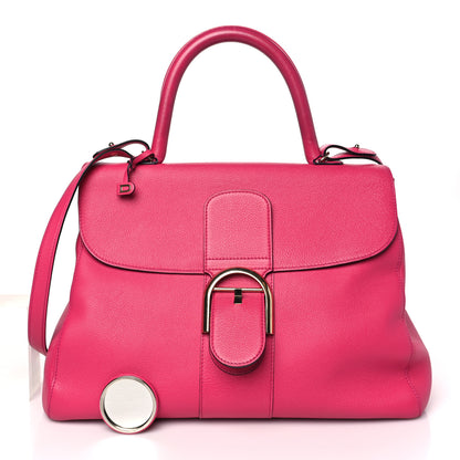 Delvaux Grained Calfskin GM Brillant Satchel Fuchsia 3 of 11