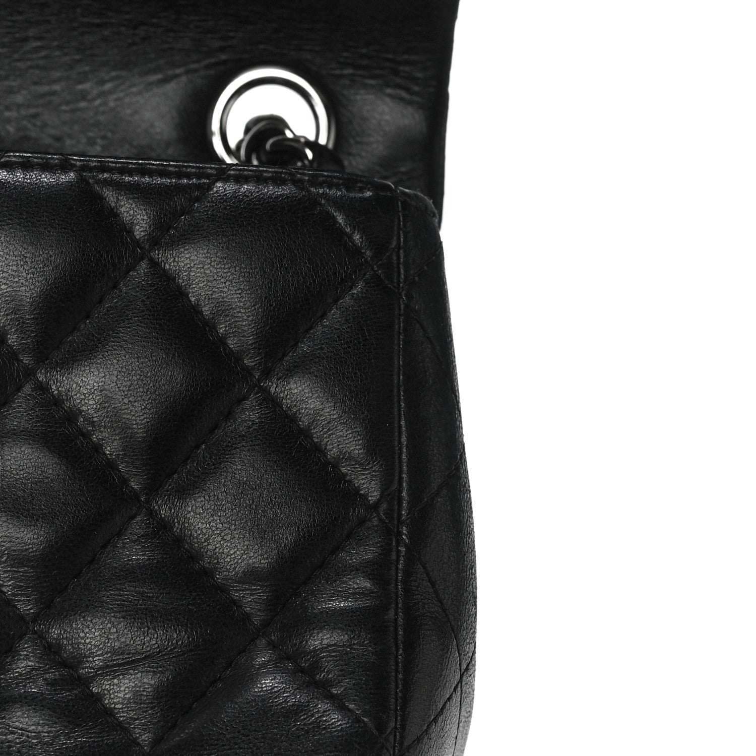 Chanel Lambskin Quilted Valentine Charms Mini Rectangular Flap Black 17 of 22