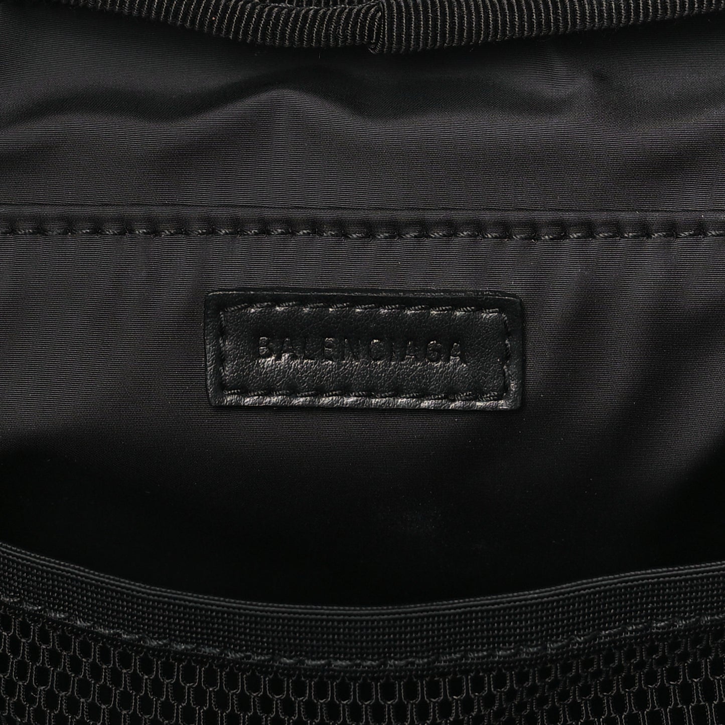 Nylon Logo Sport Camera Bag Black