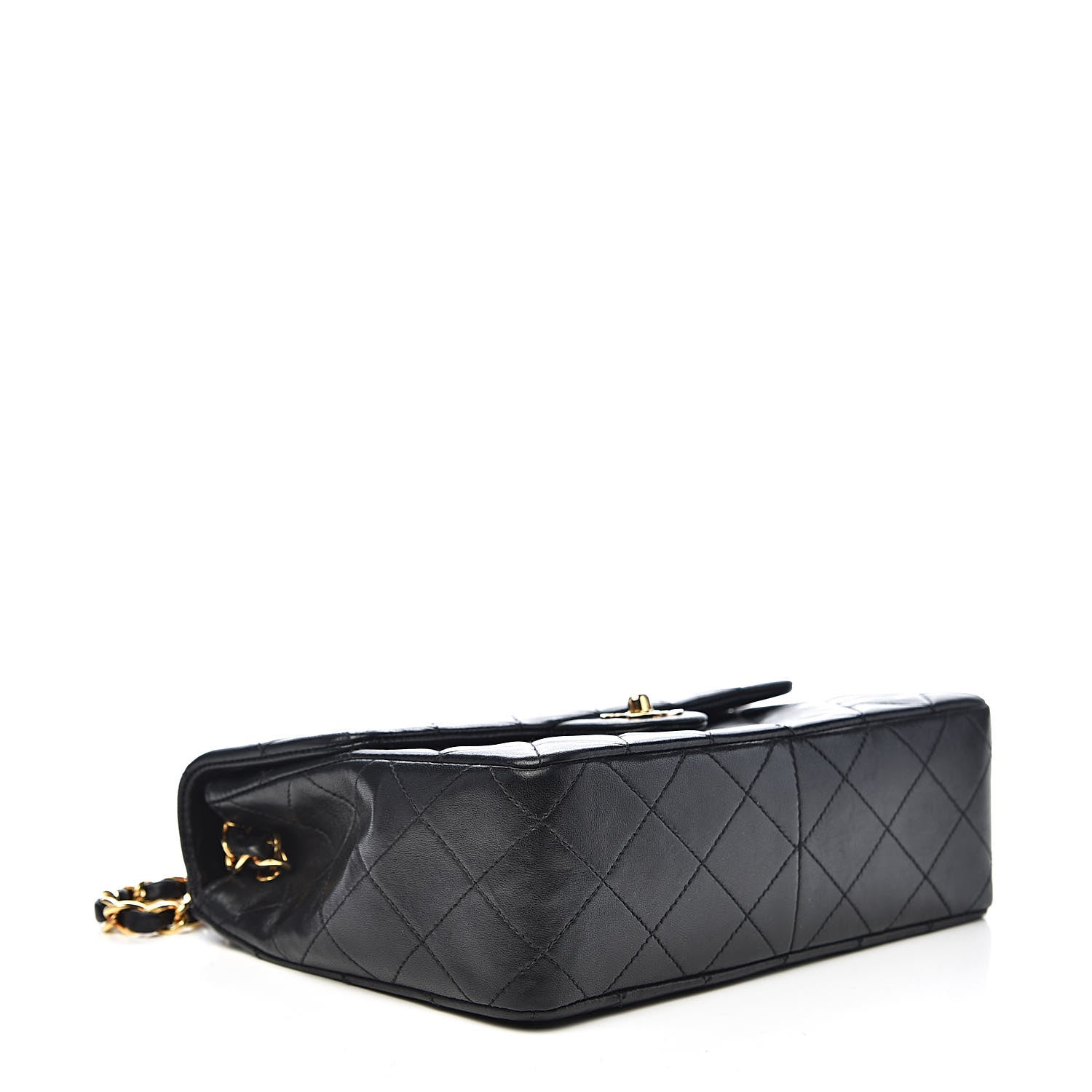 Chanel Lambskin Quilted Mini Square Flap Black 4 of 11