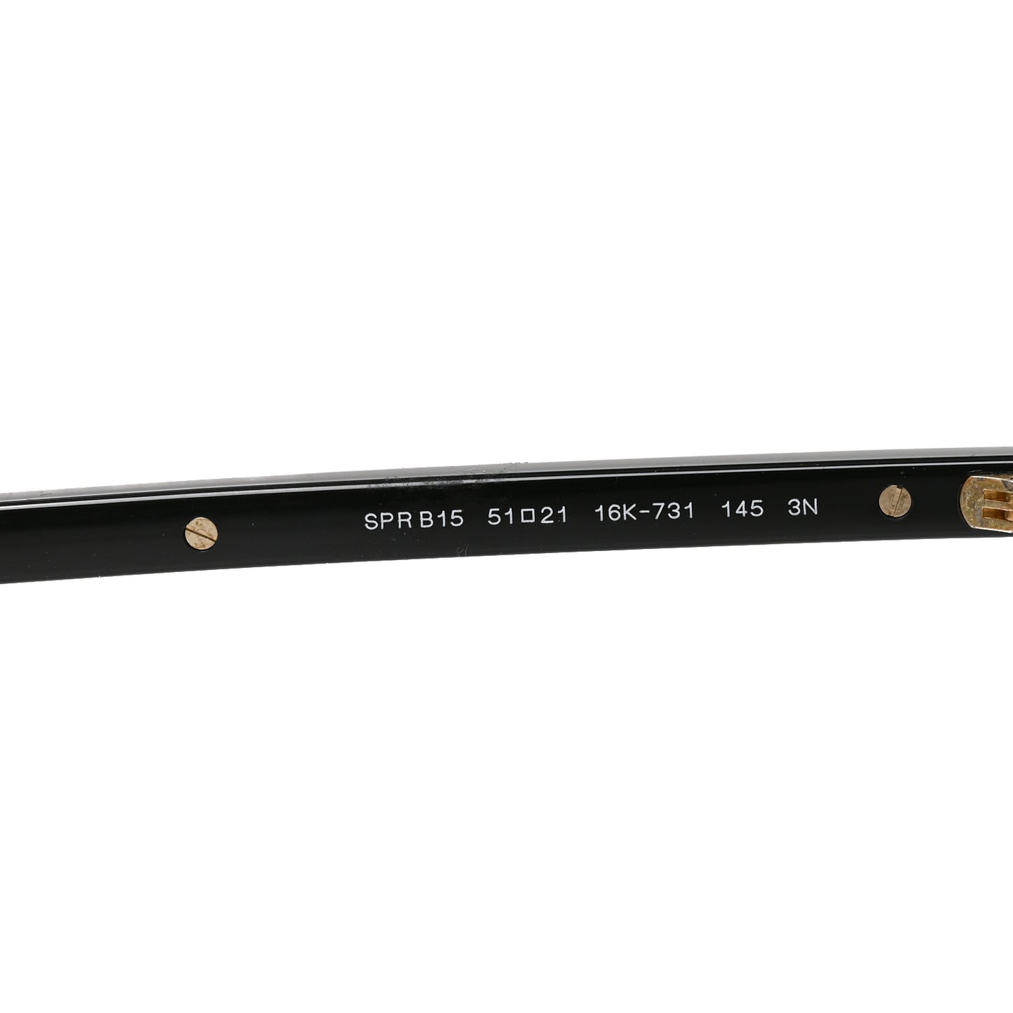 Acetate Iconic Metal Plaque Sunglasses SPR B15 Black