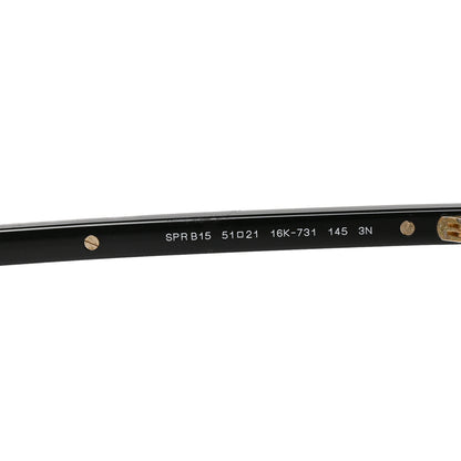 Prada Acetate Iconic Metal Plaque Sunglasses SPR B15 Black 6 of 6
