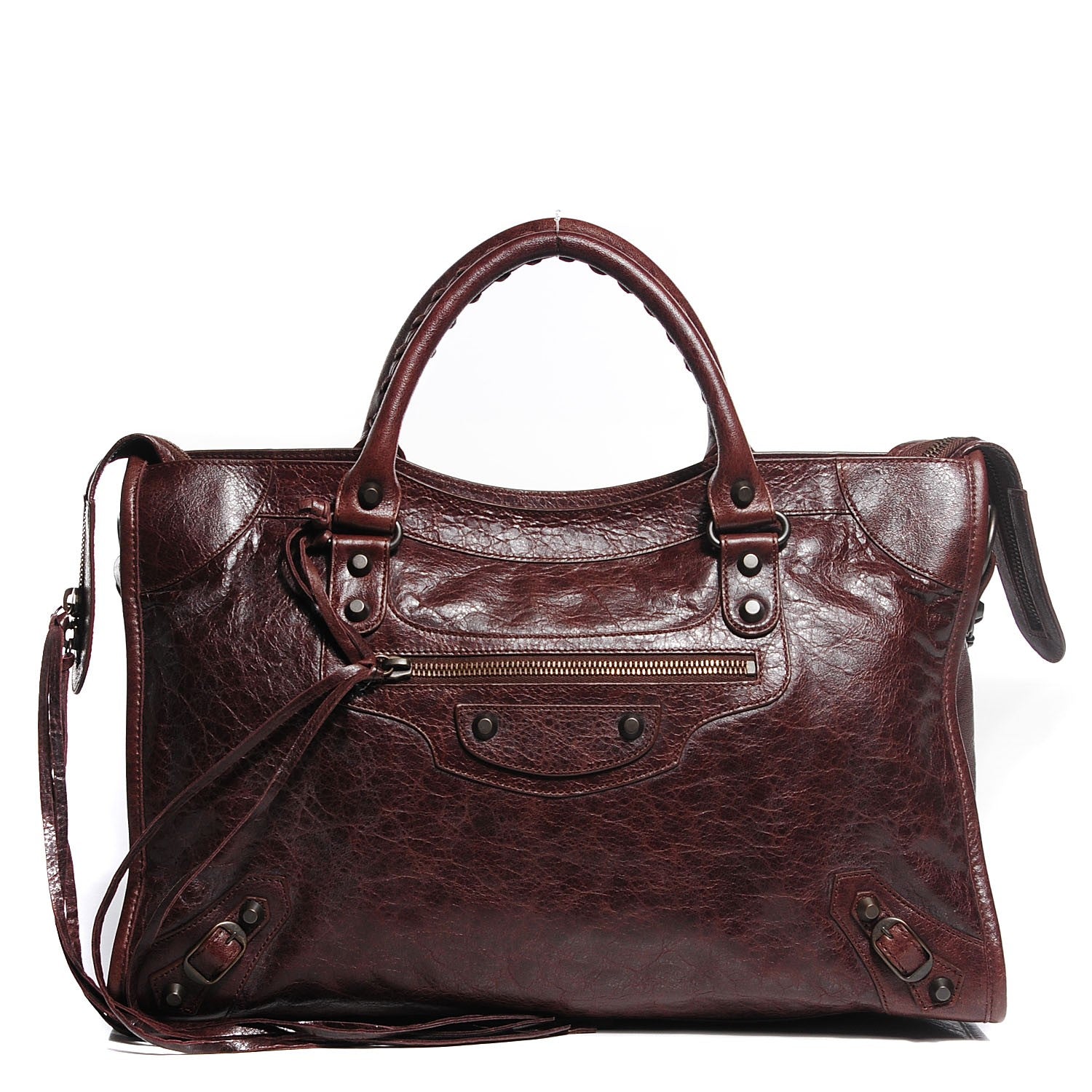 Balenciaga Agneau Classic Hardware City Cigare Fonce 1 of 15