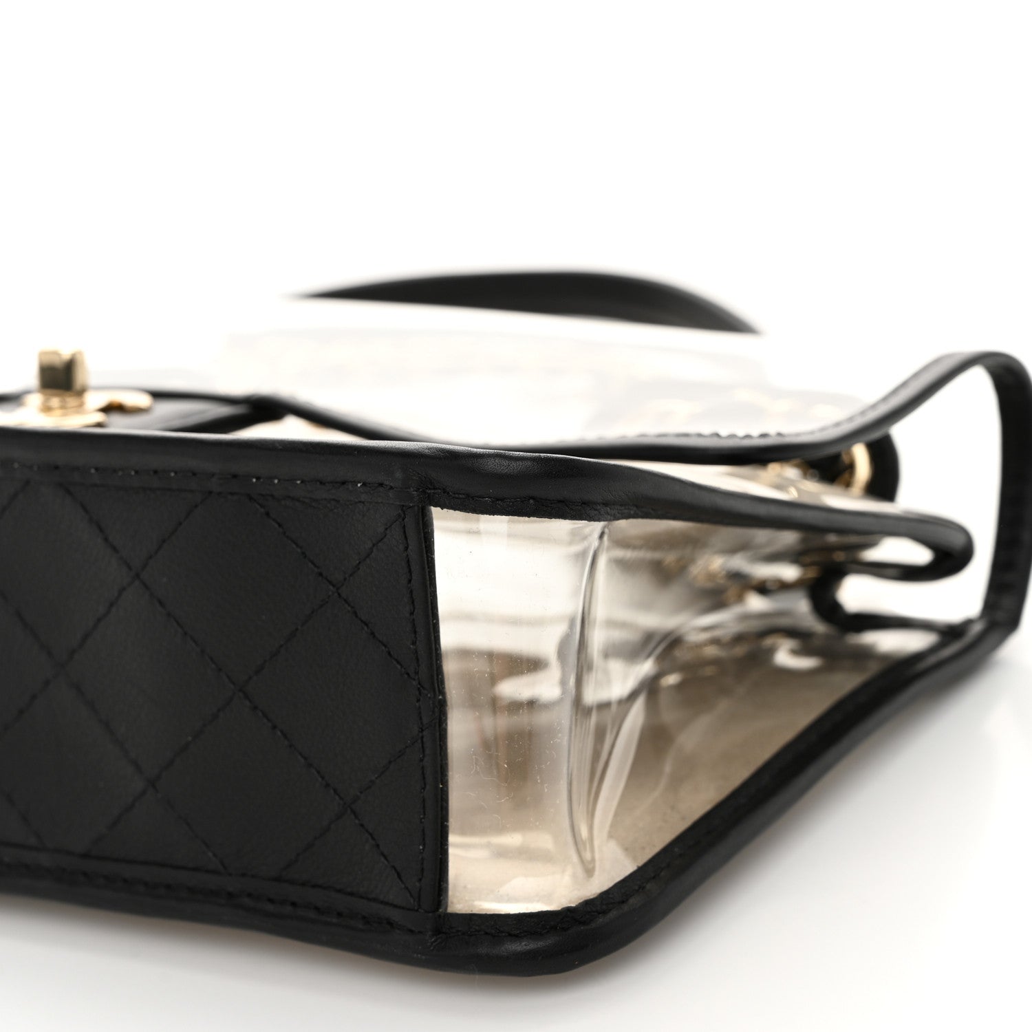 Chanel Lambskin PVC Medium Coco Sand Flap Black 10 of 11