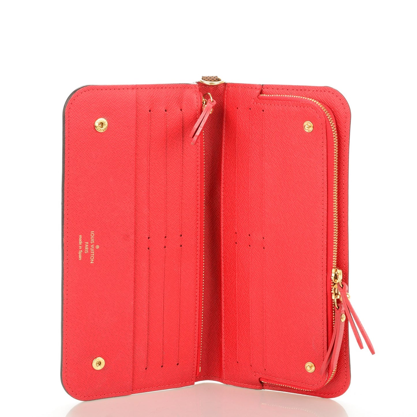 Damier Ebene Insolite Wallet Red