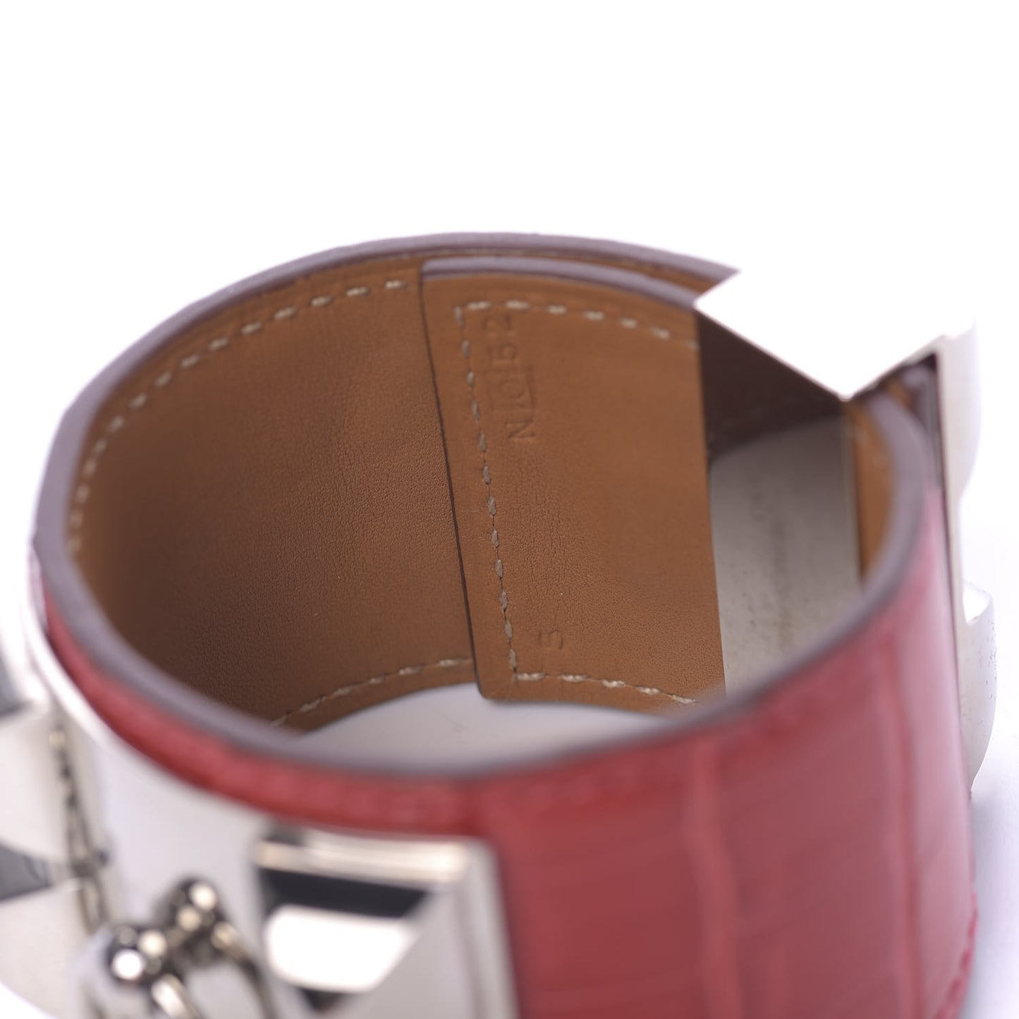 Shiny Alligator Collier De Chien CDC Bracelet S Rouge Vif