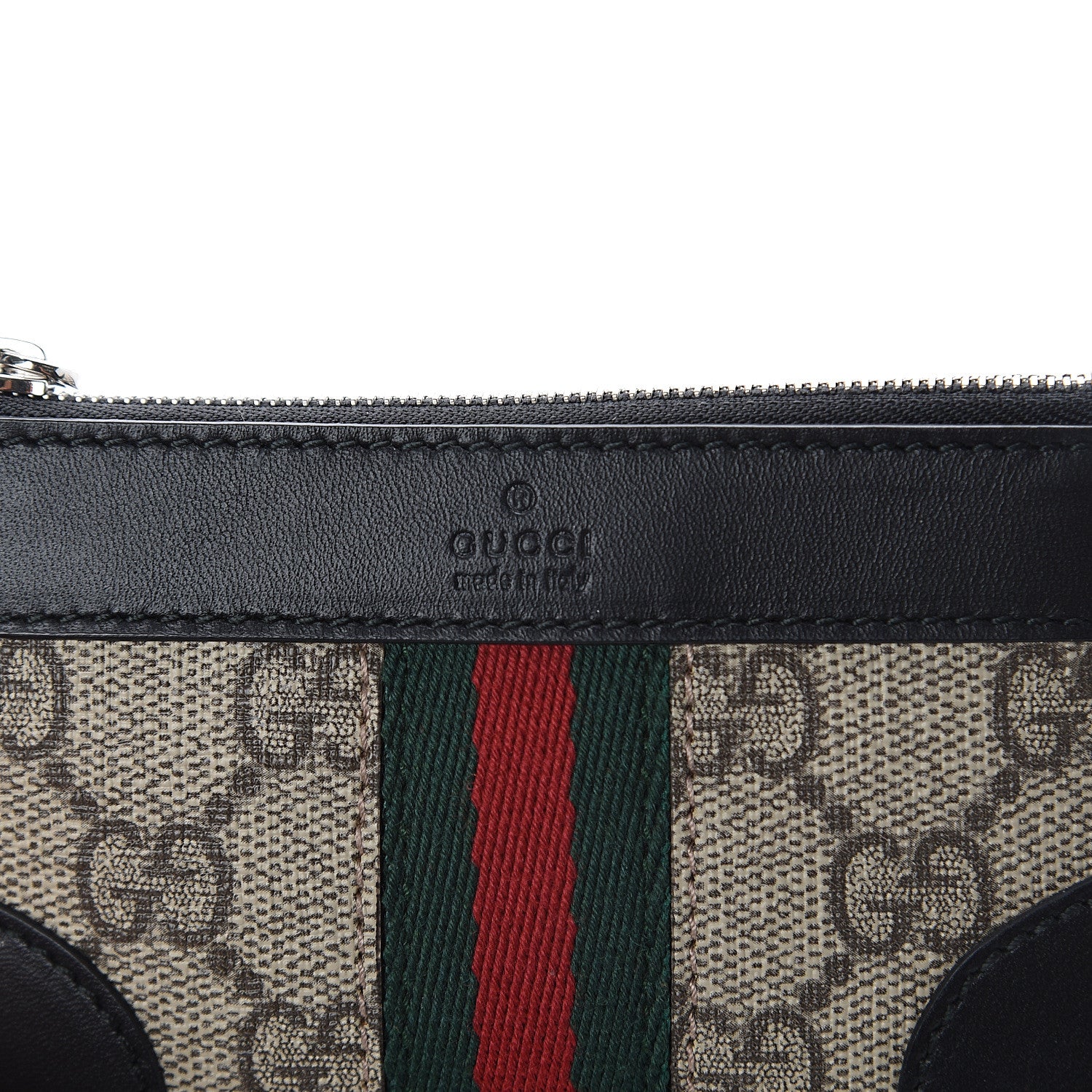 Gucci GG Supreme Monogram Web Key Case Black 6 of 6