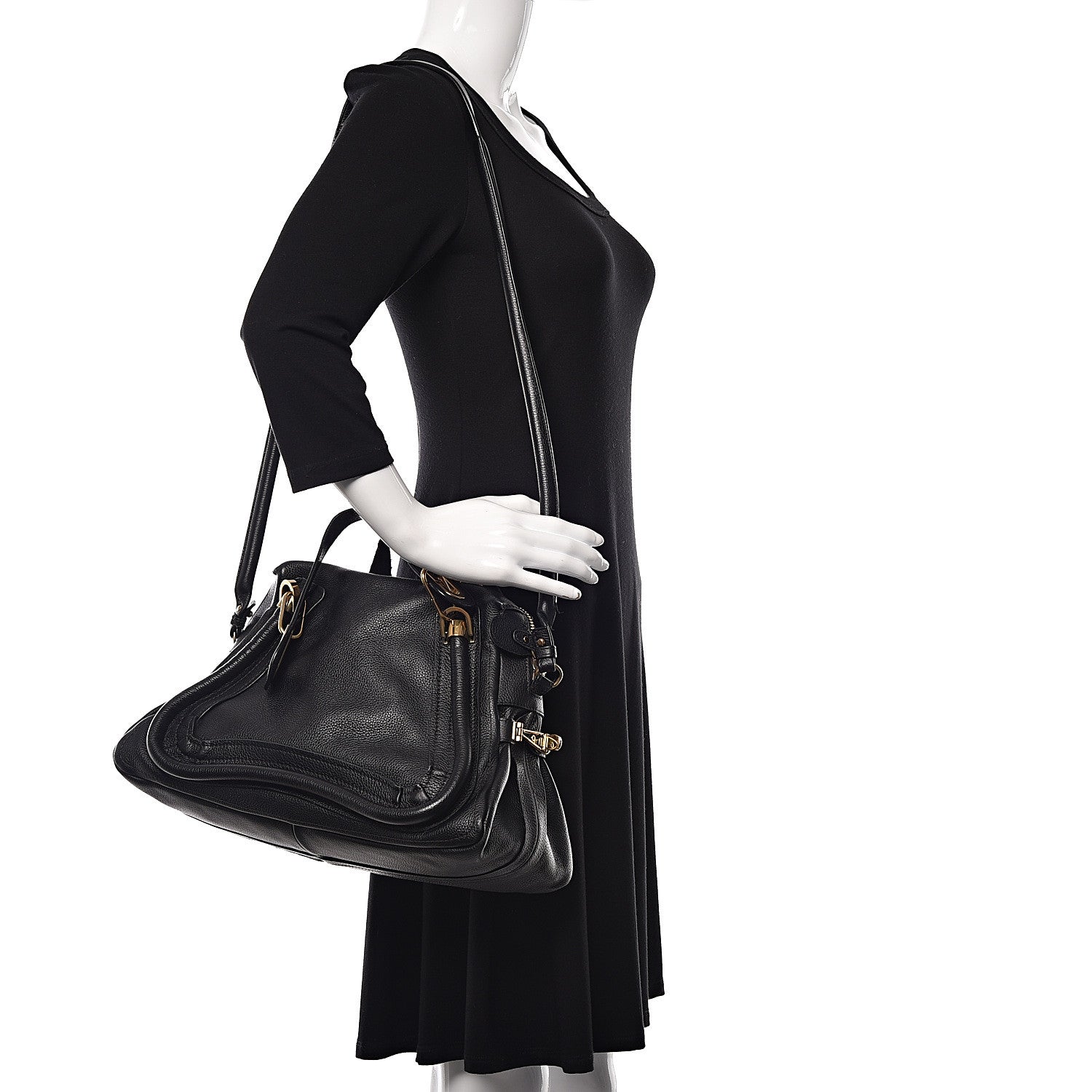 Chloe Calfskin Medium Paraty Black 2 of 14