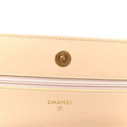 Chanel Lambskin Quilted Chanel 19 Wallet On Chain WOC Beige 6 of 11