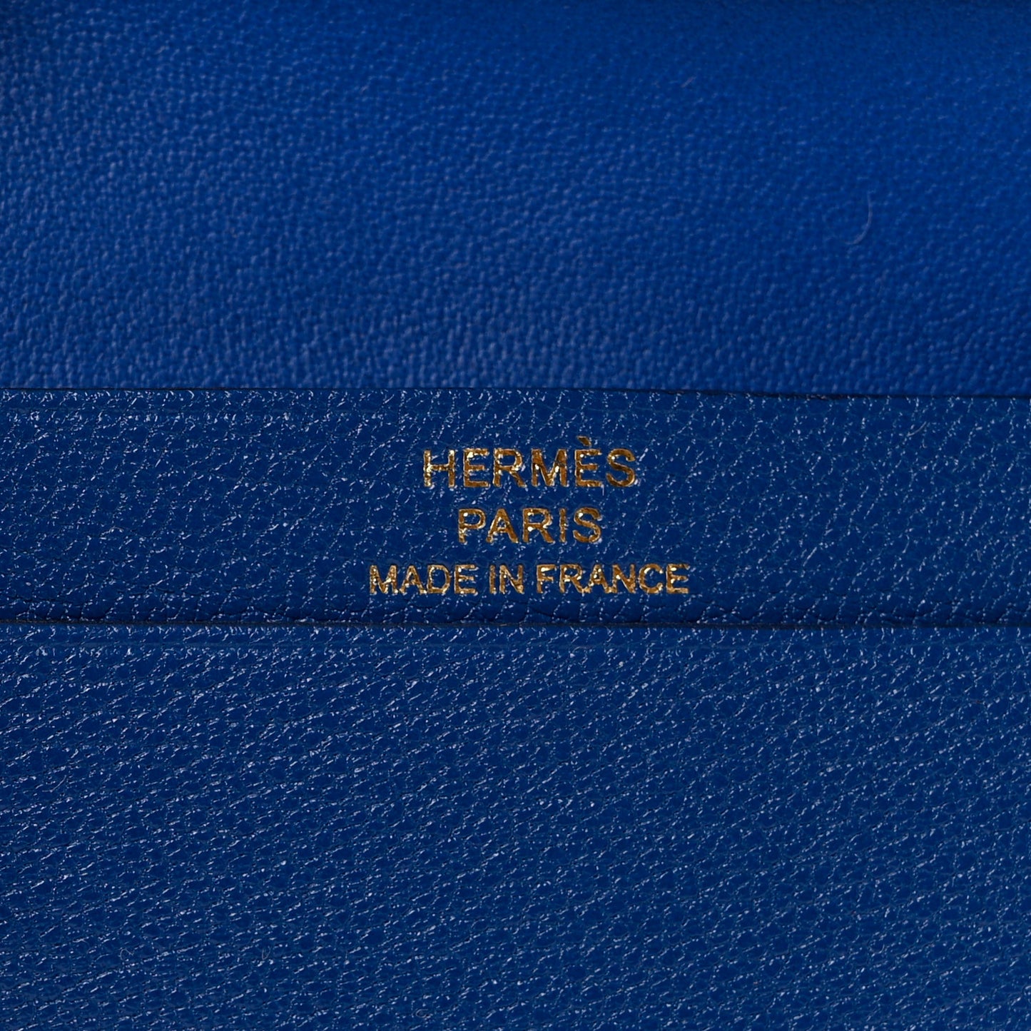 Chevre Mysore Bearn Card Holder Wallet Bleu Royal