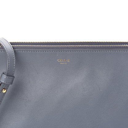 Celine Lambskin Large Trio Crossbody Bag Storm 12 of 12