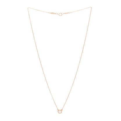 Tiffany 18K Rose Gold Diamond .17ct Elsa Peretti Diamonds by the Yard Pendant Necklace 3 of 5