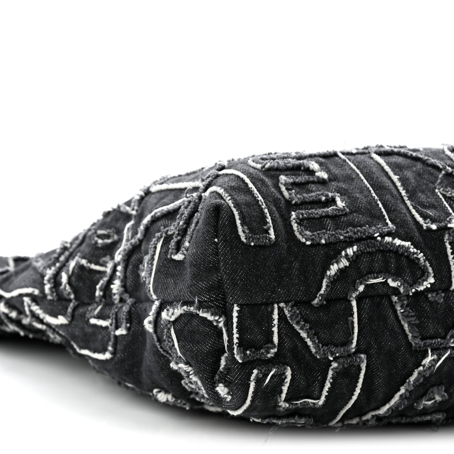 Denim Patchwork Quilted Small Chanel 22 Black