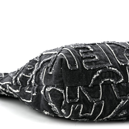 Chanel Denim Patchwork Quilted Small Chanel 22 Black 10 of 11