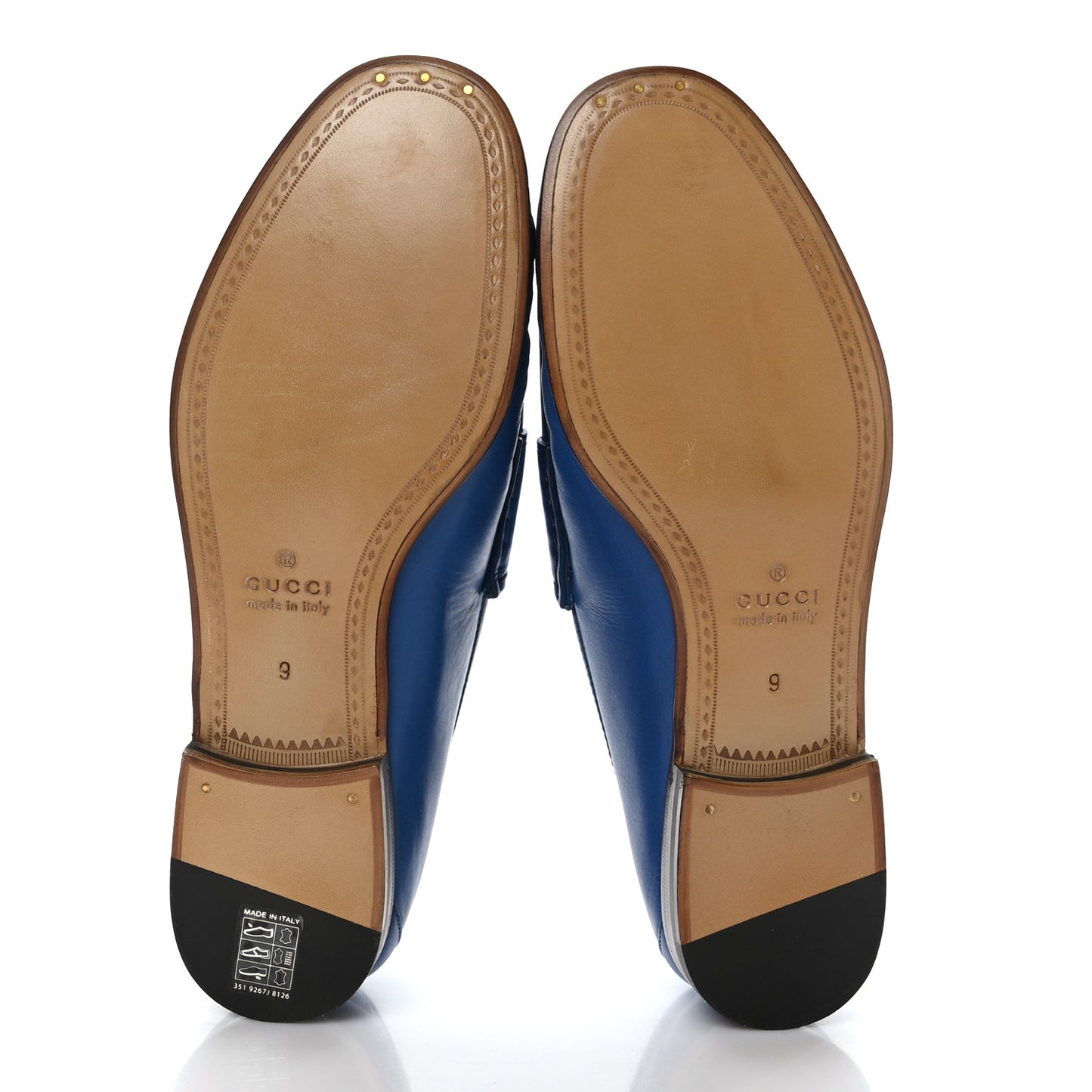 Calfskin Granada Kid Mens 1953 Horsebit Loafers 9 Rio Blue