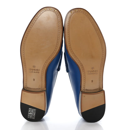 Gucci Calfskin Granada Kid Mens 1953 Horsebit Loafers 9 Rio Blue 5 of 8