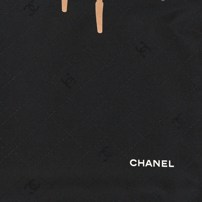 Chanel Silk Apartment Square Scarf Black Multicolor 2 of 3