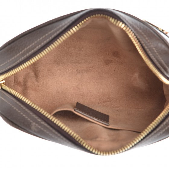 GG Supreme Monogram Web Small Ophidia Belt Bag 95 38 Dark Brown
