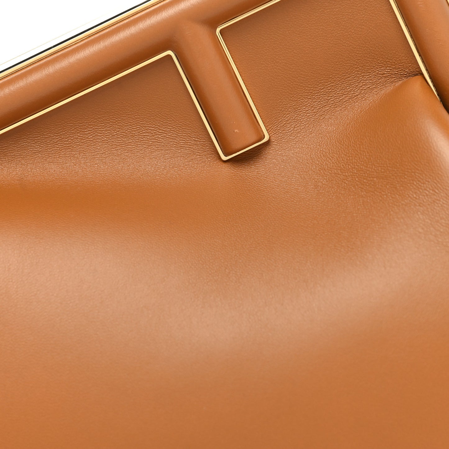 Shiny Nappa Medium Fendi First Caramello