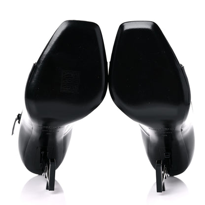 Saint Laurent Patent Calfskin Opyum 110 Sandals 39 Black 5 of 11