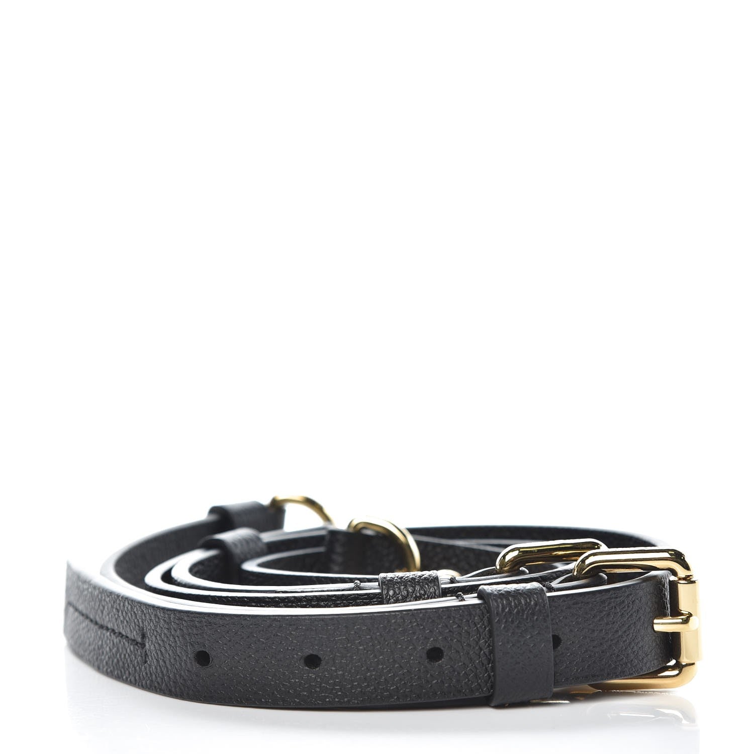 Louis Vuitton Calfskin Speedy Bandouliere Shoulder Strap Black 2 of 3