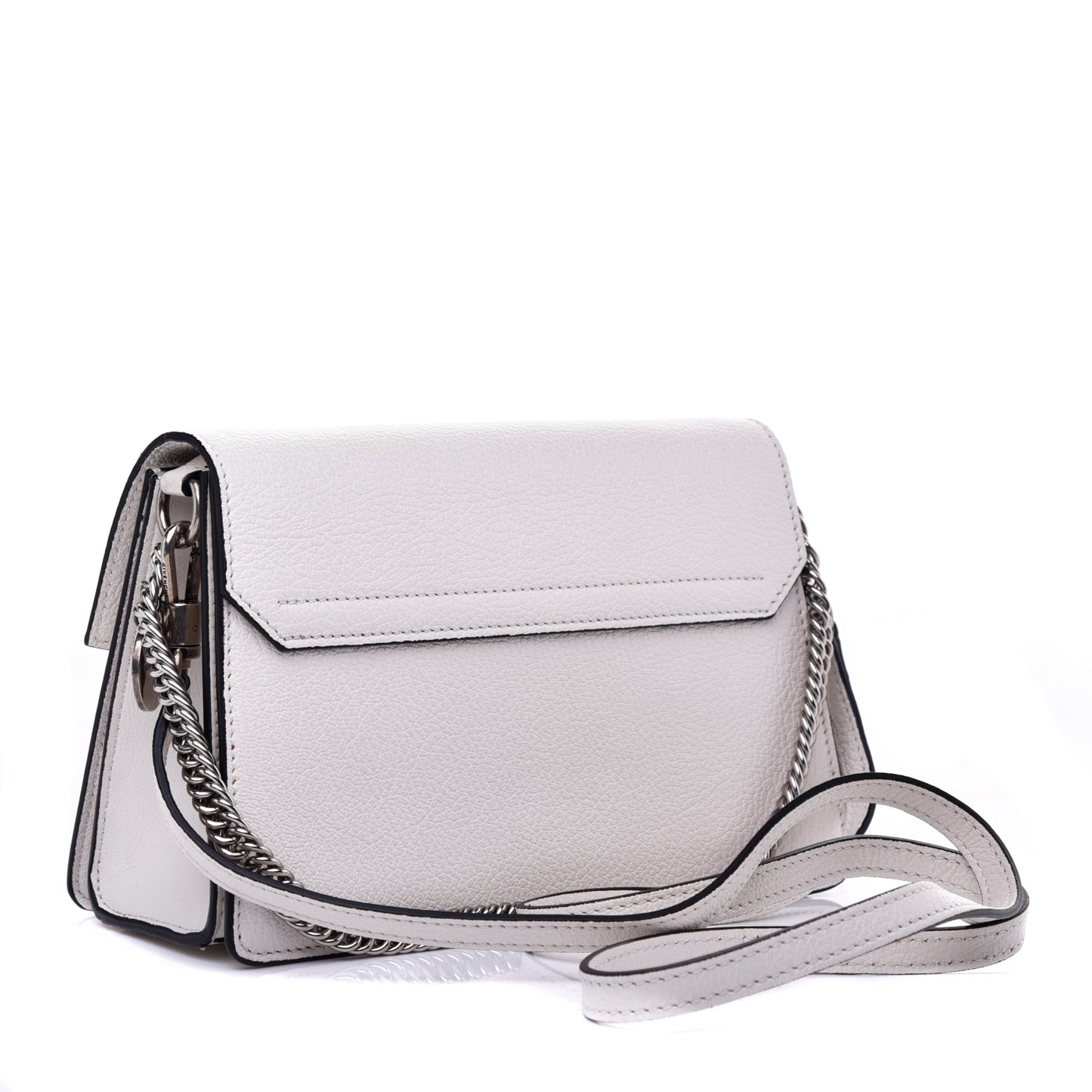 Goatskin Small GV3 Shoulder Bag White