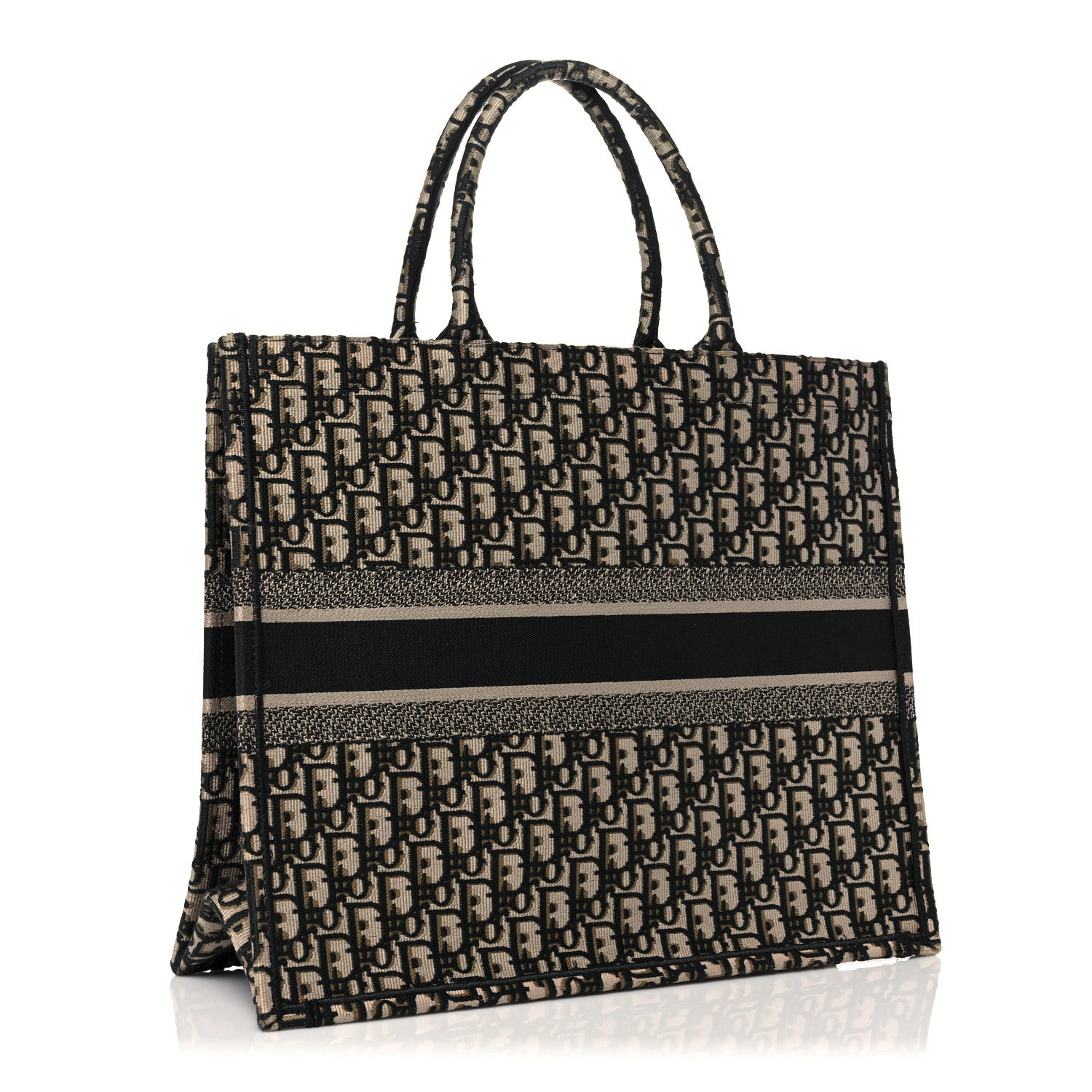 Christian Dior Oblique Large Book Tote Vert Multicolor 3 of 11