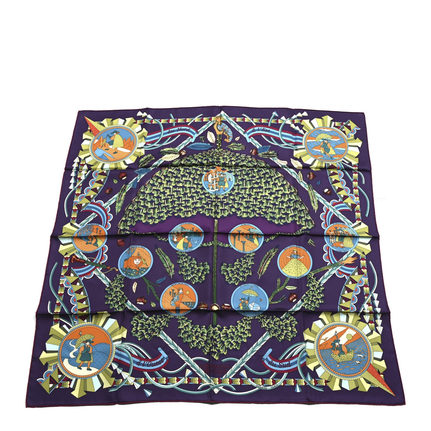 Silk L'Ombrelle Magique Scarf 90