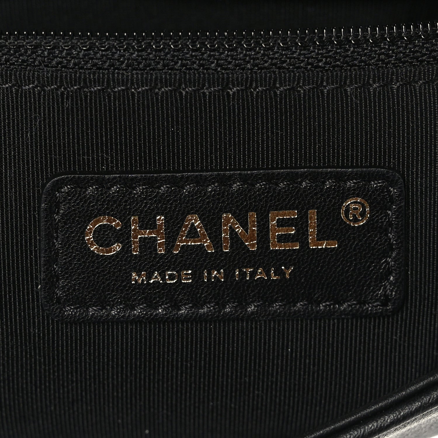 Chanel Calfskin Quilted Medium Graphic Flap Beige Black 6 of 10