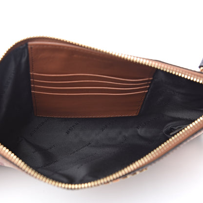 Burberry Haymarket Check Peyton Crossbody Clutch Bag Toffee 5 of 11