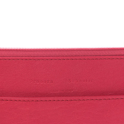 Proenza Schouler Lambskin PS1 Large Chain Wallet Raspberry 6 of 9
