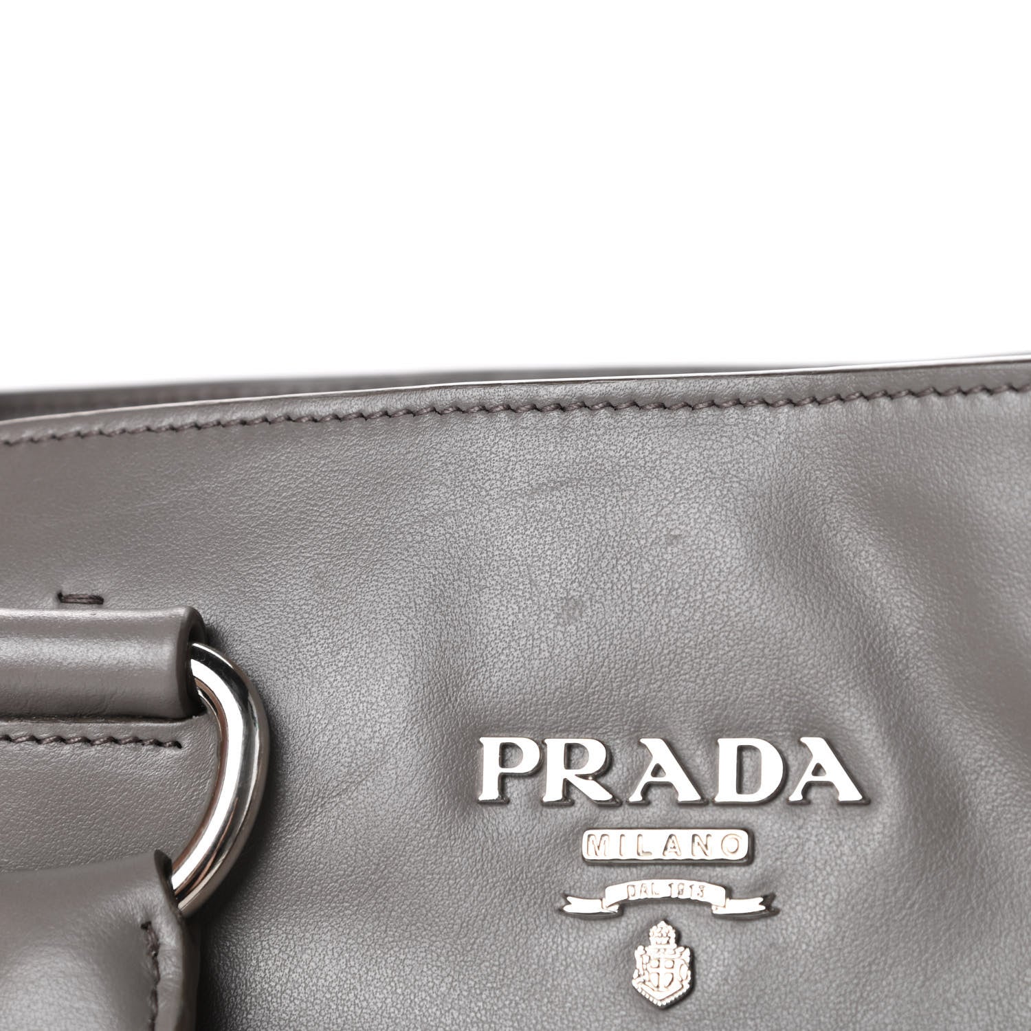 Prada Soft Calf Shopping Tote Argilla 13 of 13