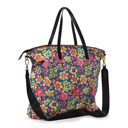 Prada Tessuto Nylon Saffiano Floral Print Tote Multicolor 3 of 12