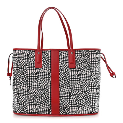 MCM Visetos Large Liz Reversible Shopper Tote Candy Red 3 of 16