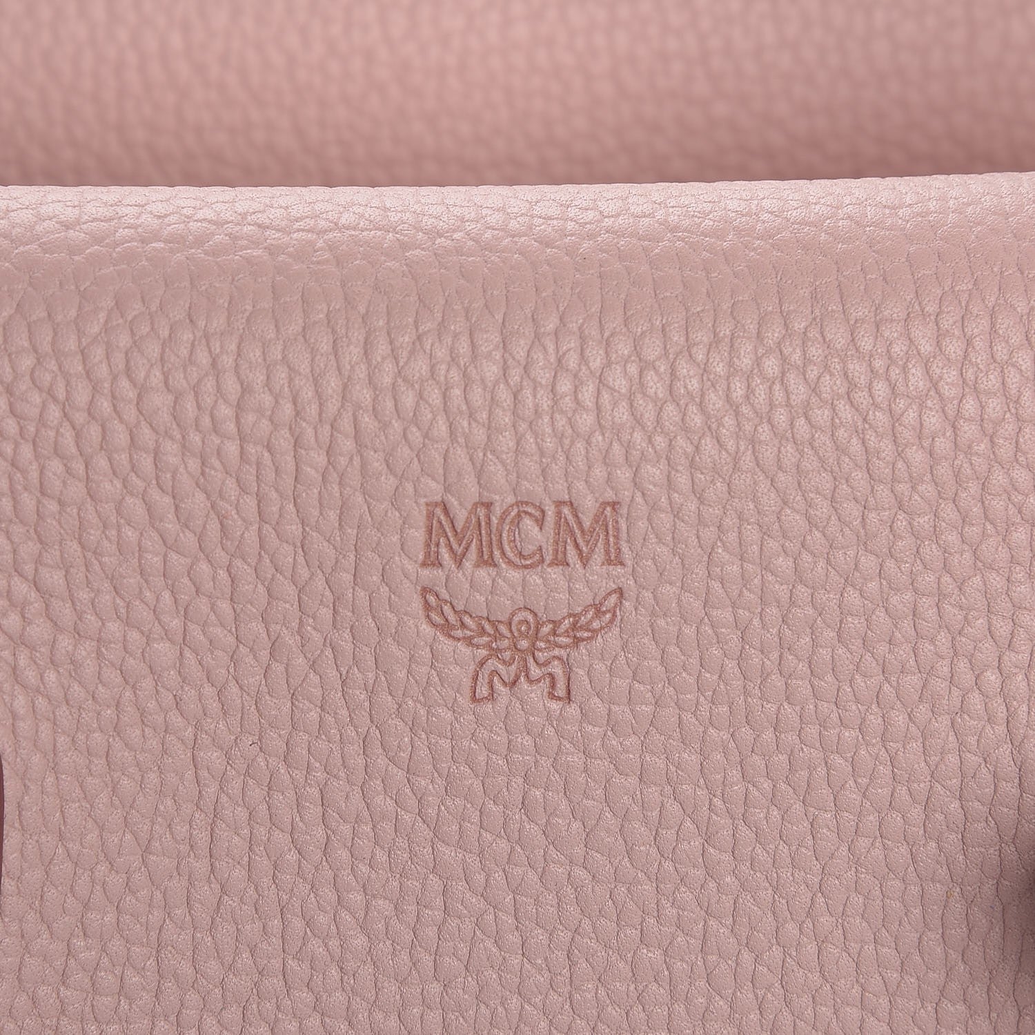 MCM Grained Calfskin Medium Milla Tote Pale Mauve 8 of 21