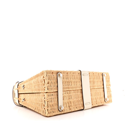 Hermes Wicker Swift Picnic Kelly 35 Naturel Nata 4 of 14