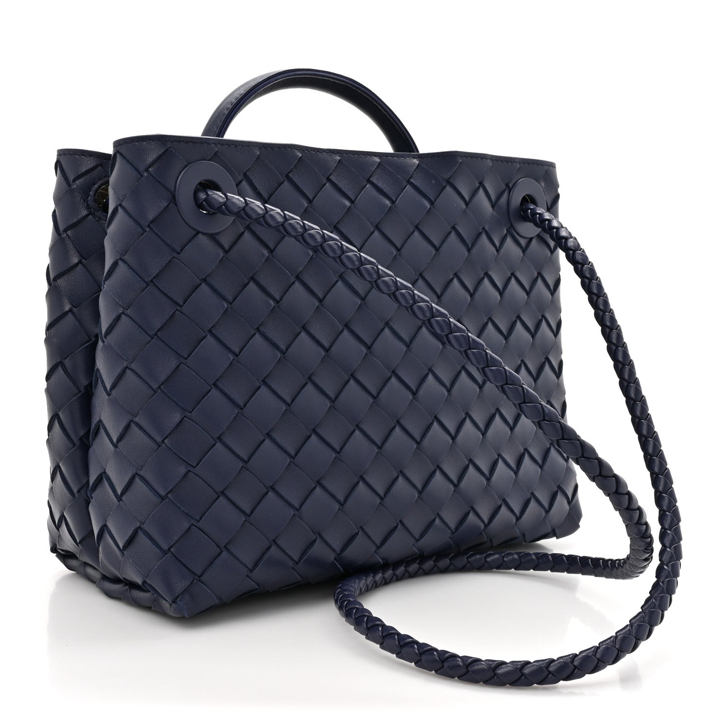 Bottega Veneta Nappa Intrecciato Small Andiamo Shoulder Bag Duke