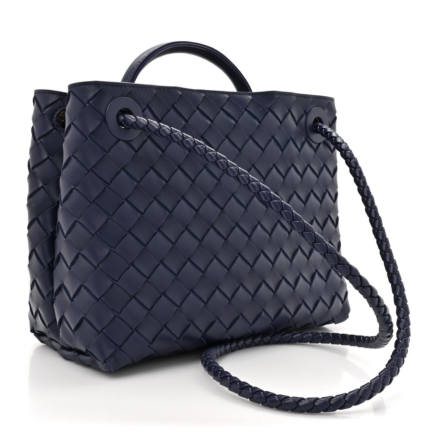 Nappa Intrecciato Small Andiamo Shoulder Bag Duke