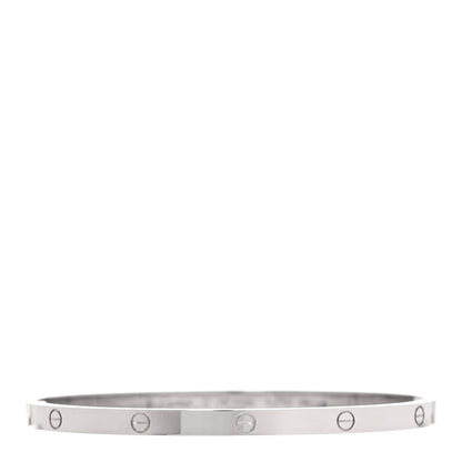 Cartier 18K White Gold Small LOVE Bracelet 17 1 of 7