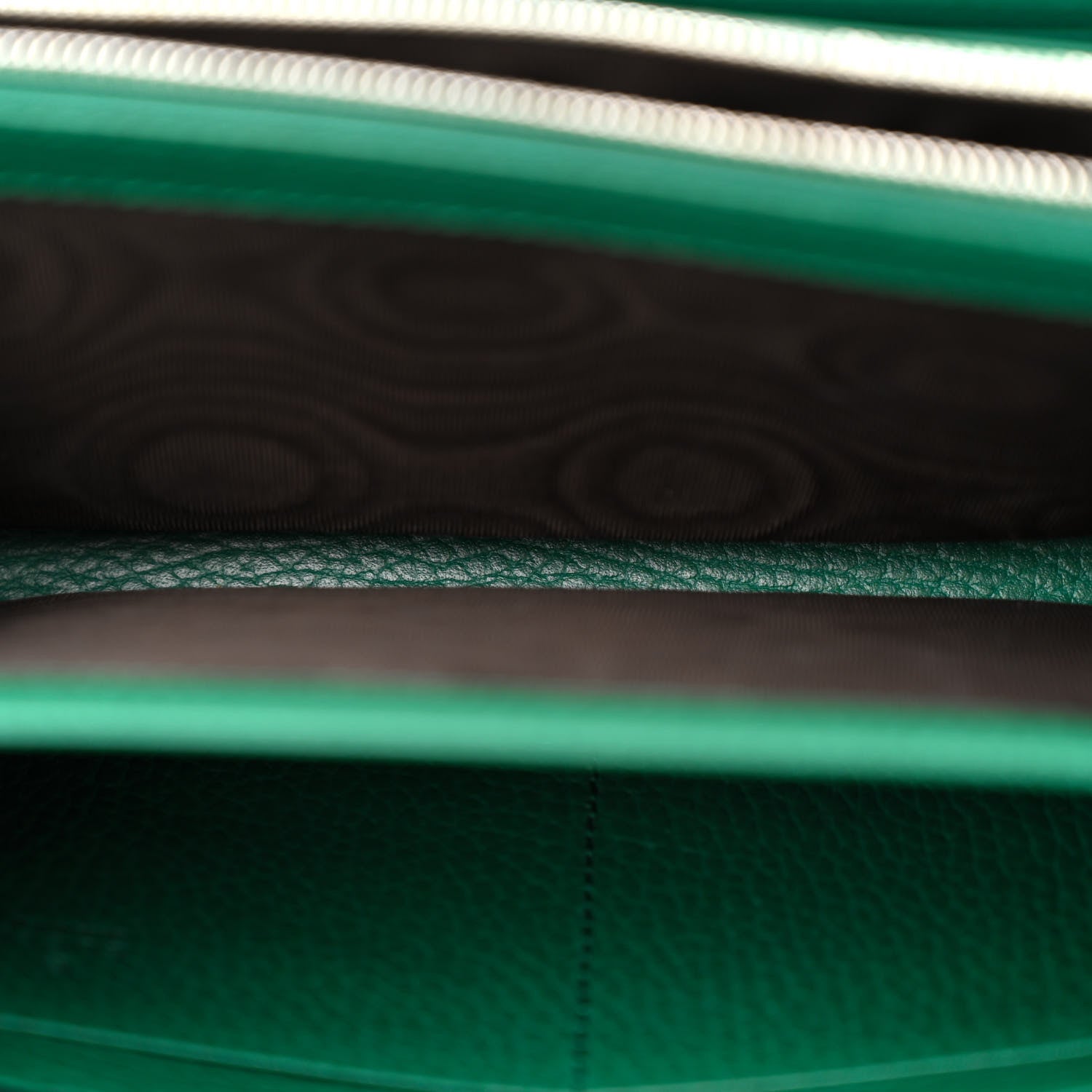 Gucci Calfskin Mini Dionysus Chain Wallet Emerald 5 of 12