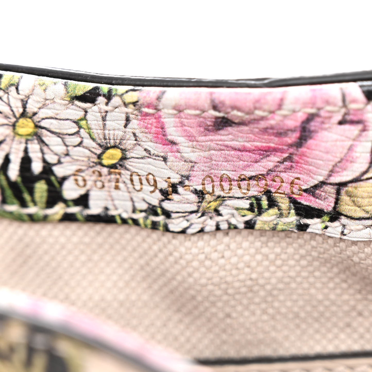 X YUKO HIGUCHI Shangai Calfskin Floral Print Mini Jackie 1961 Hobo White Multicolor