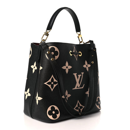 Louis Vuitton Empreinte Monogram Giant Neonoe MM Black Beige 4 of 9