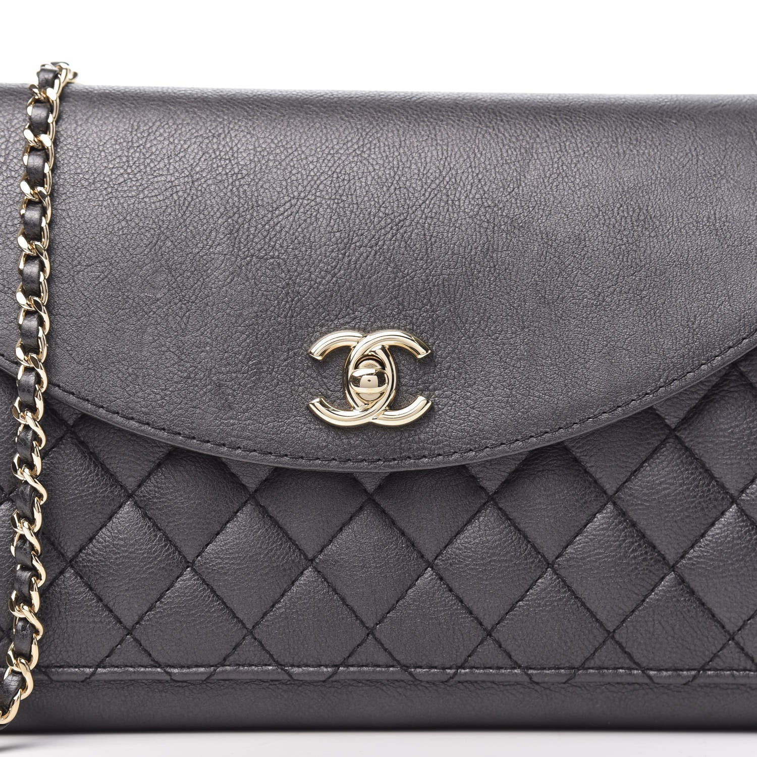 Chanel Calfskin Quilted Smart Pocket Flap Bag Dark Gray 11 of 11