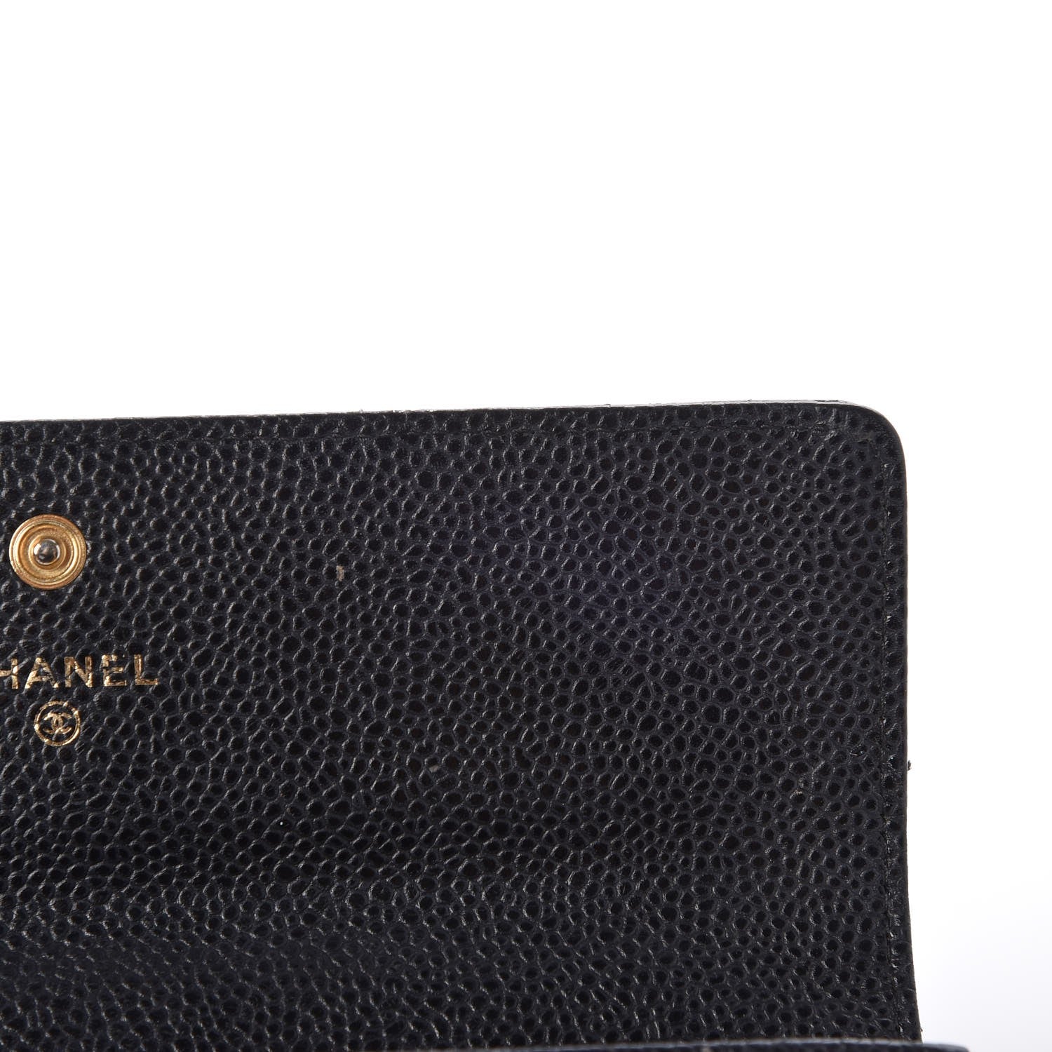 Chanel Caviar Quilted Large Gusset Flap Wallet Black 9 of 16