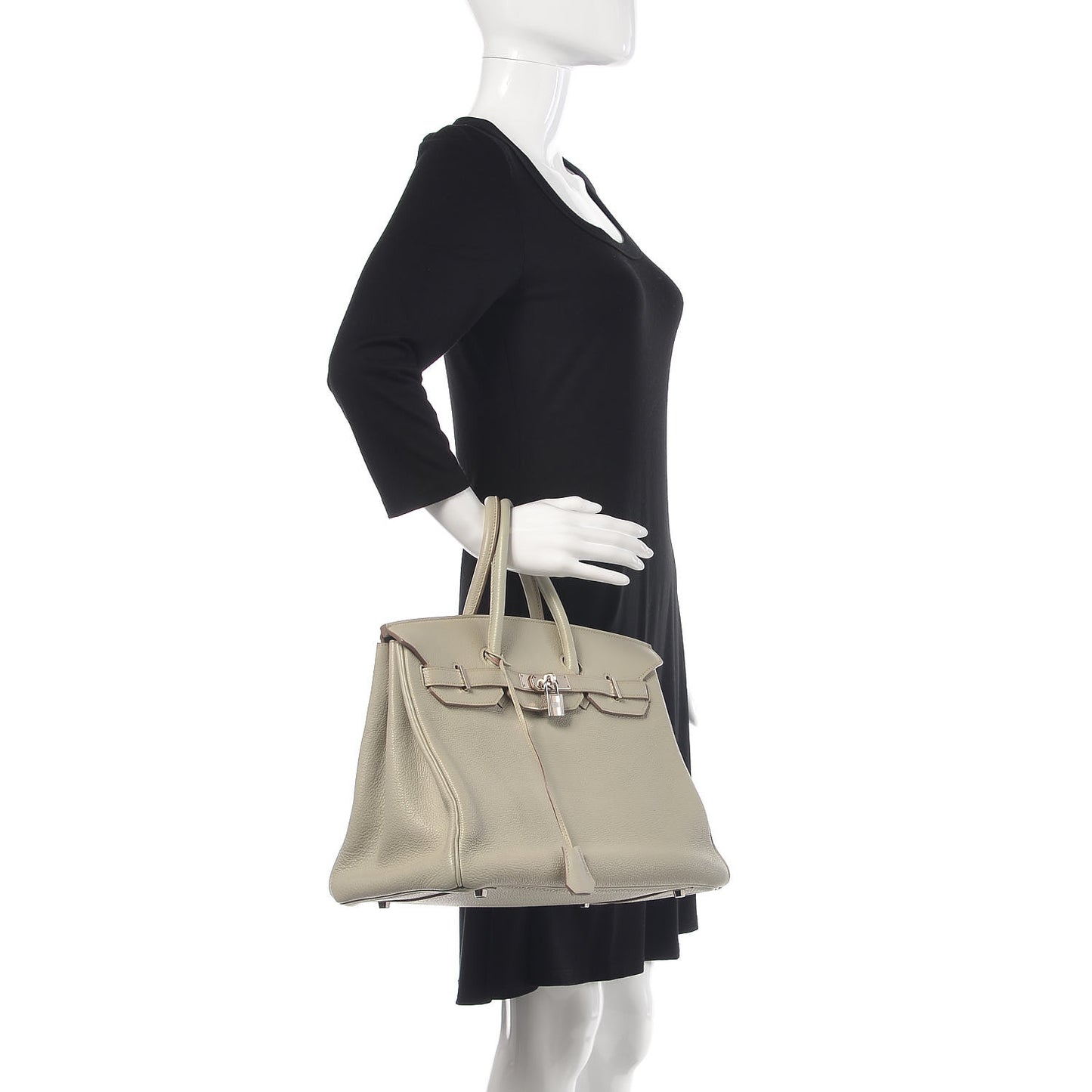 Togo Birkin 35 Gris Perle