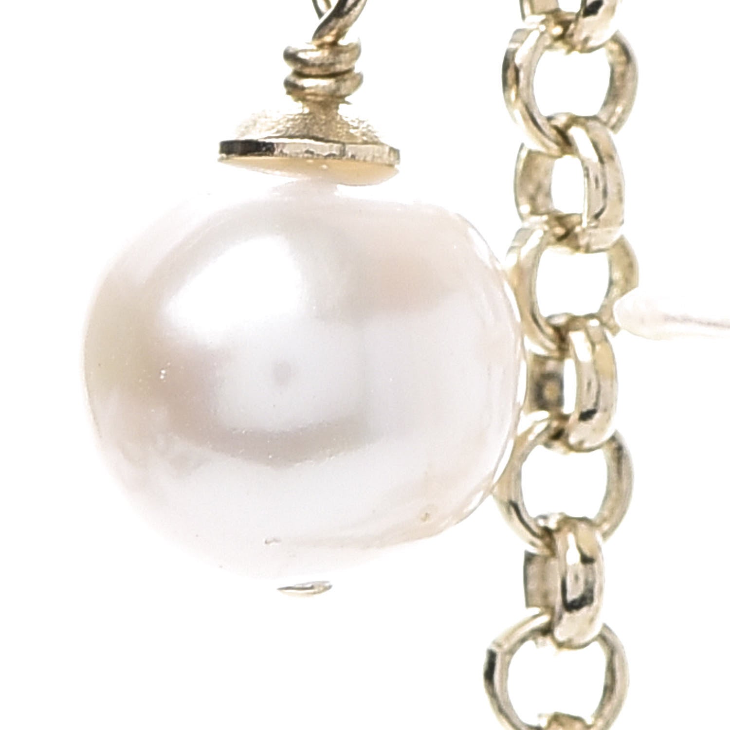 Chanel Pearl CC Chain Necklace Gold 7 of 8