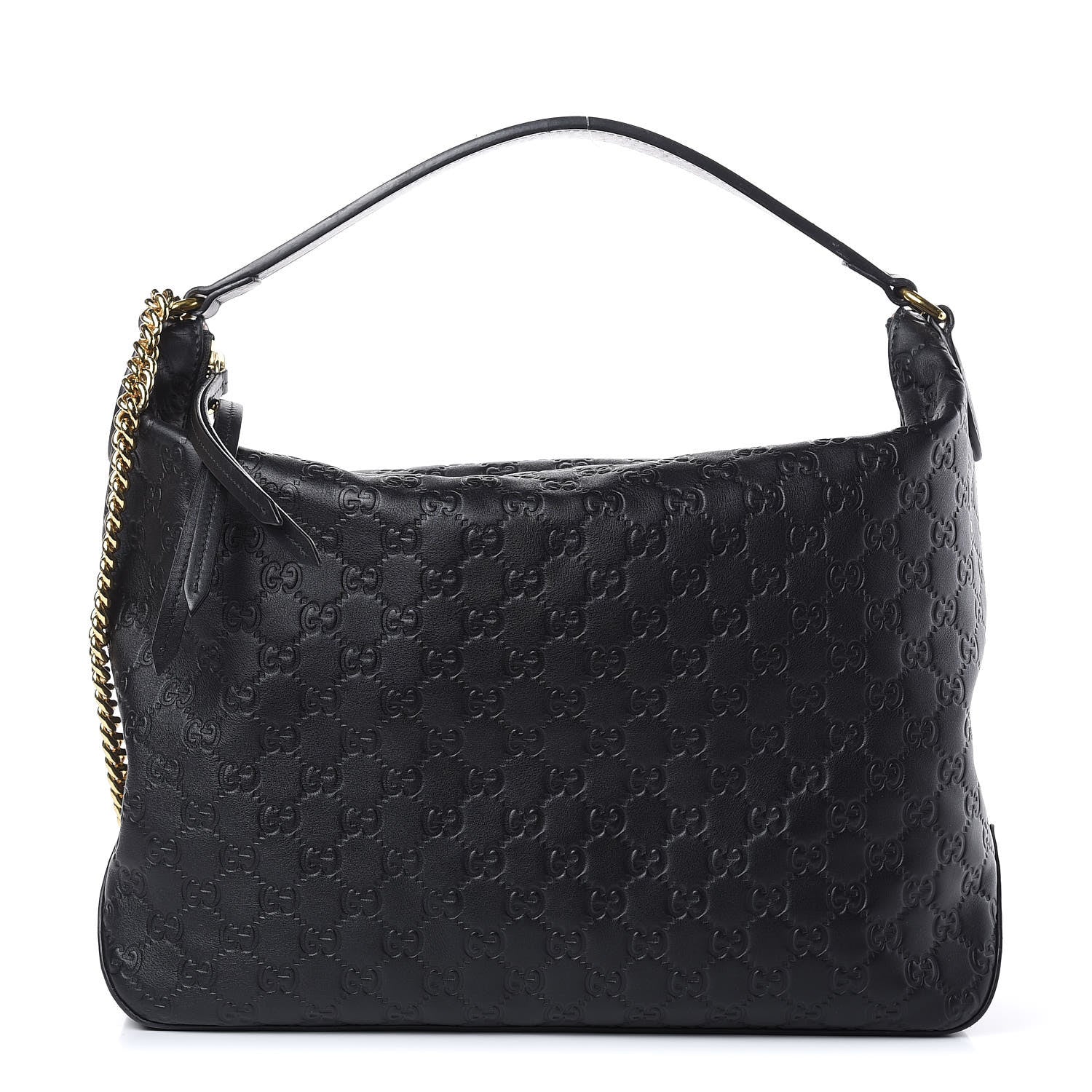 Gucci Guccissima Signature Large Linea A Hobo Black 1 of 17