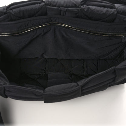 Bottega Veneta Nylon Intrecciato Padded Tech Maxi Cassette Bag Black 5 of 12