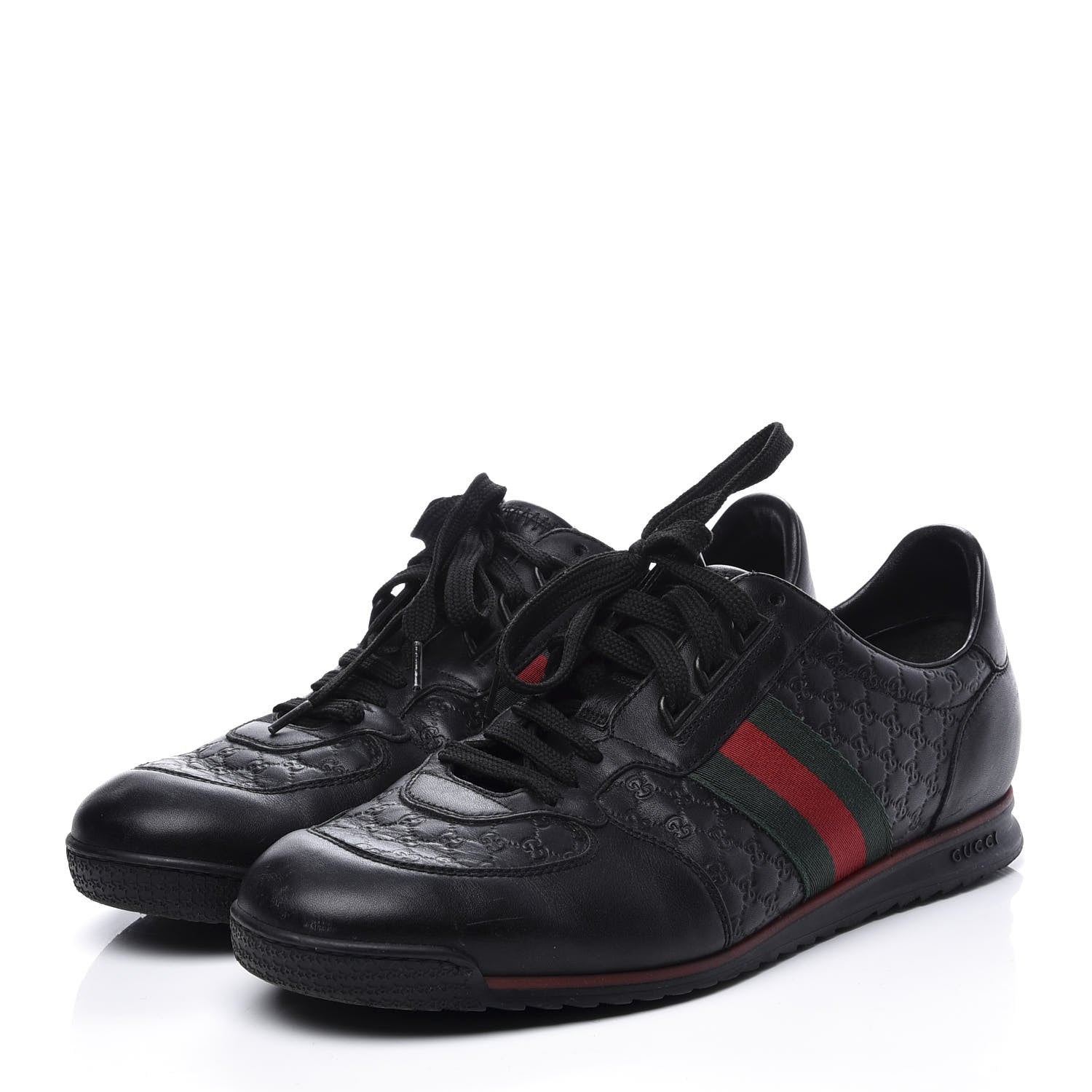 Gucci Guccissima Web Sneakers 9 Black 3 of 10