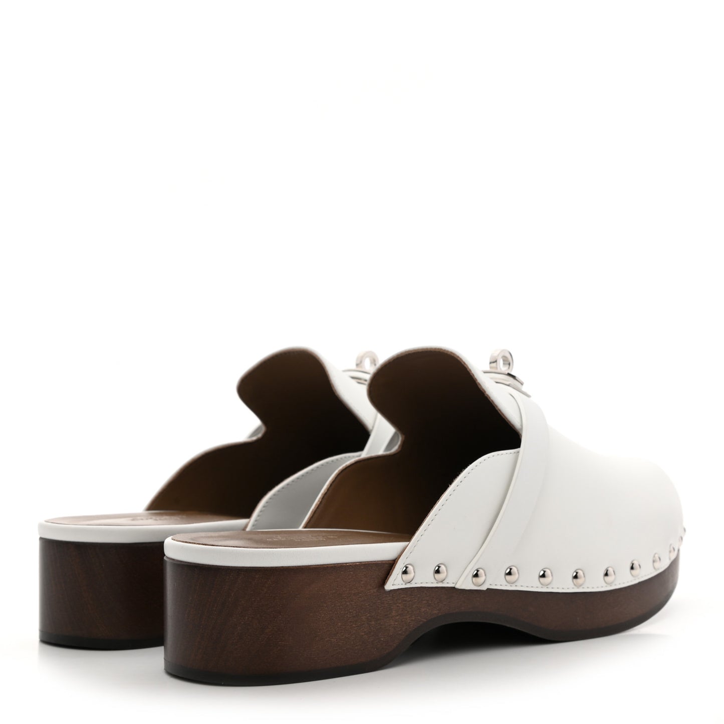 Calfskin Carlotta Mules 39 White